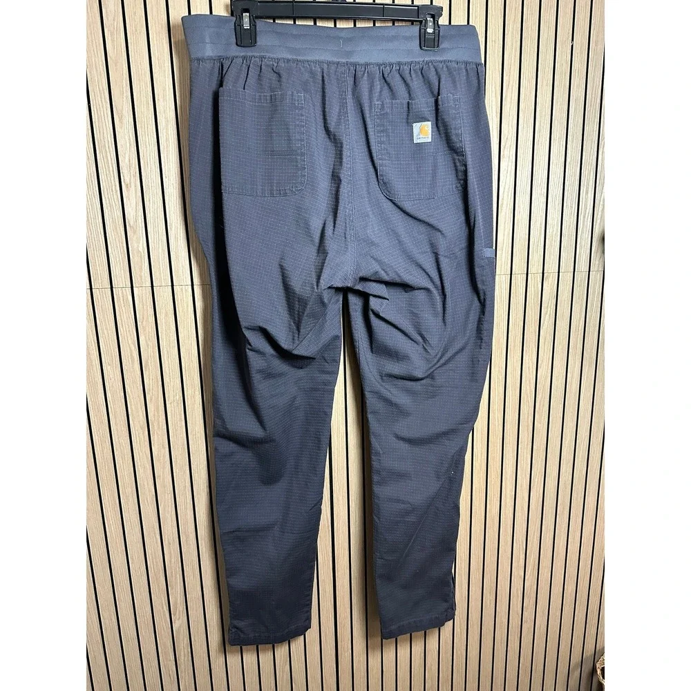 160 Carhartt Force Liberty Scrub Pants Womens Gray Cargo Ripstop (Large, EUC)